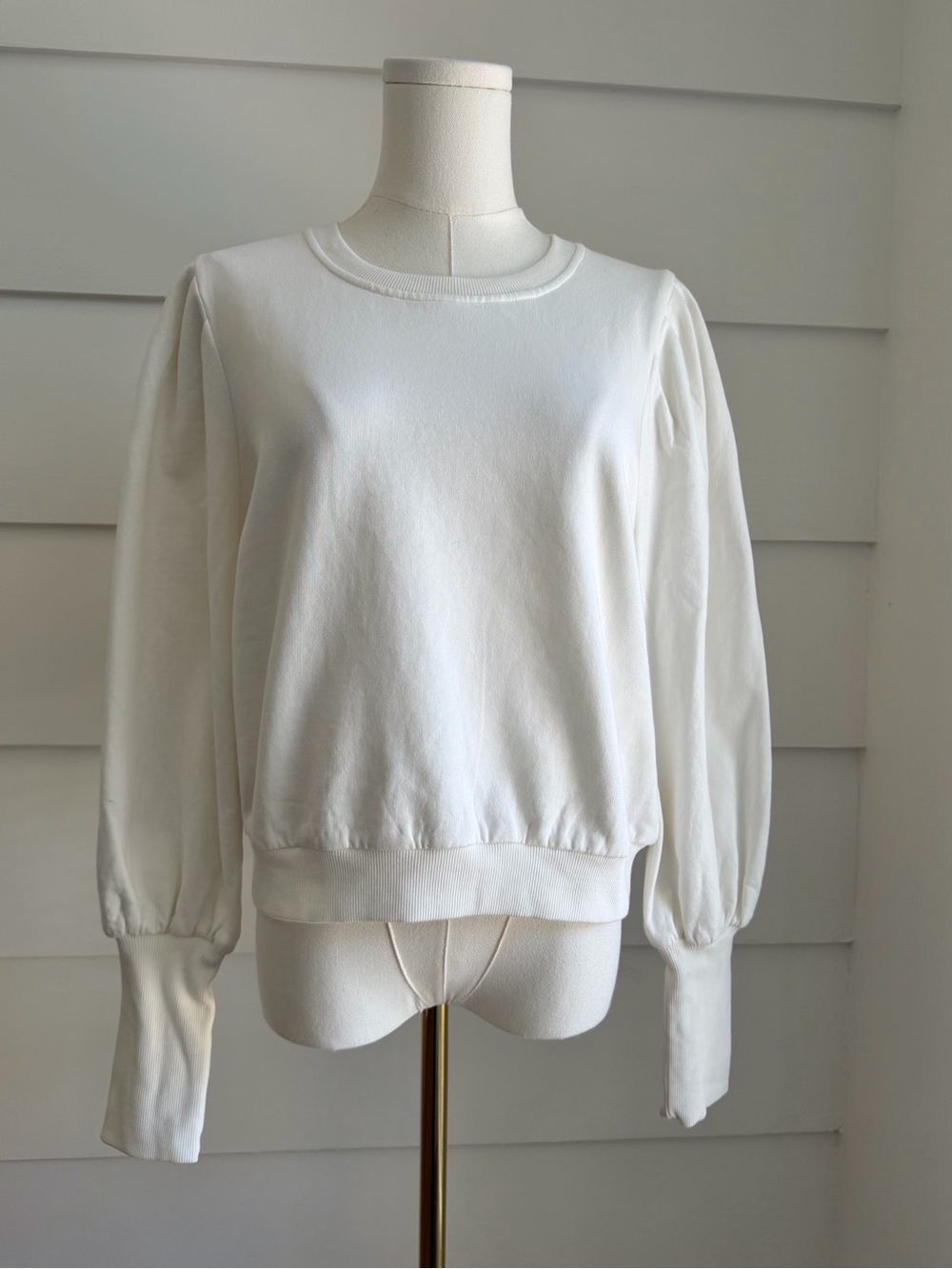 Cleobella Indi Sweatshirt - Ivory size M - Picture 3 of 9
